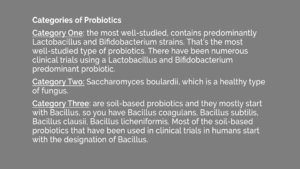 Categories of Probiotics