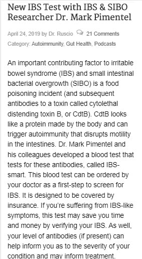 Answers on SIBO, Acid Blockers, and Histamine - new IBS Test
