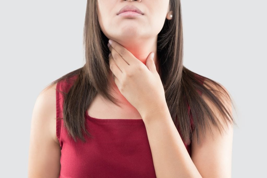 Woman is considering natural remedies for hyperthyroidism.