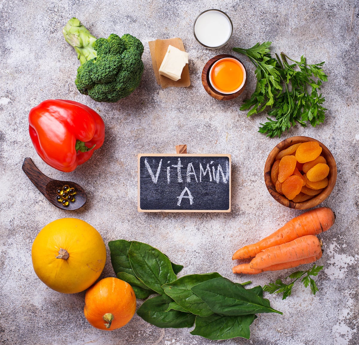 Vitamin A deficiency test: Vitamin A-rich foods