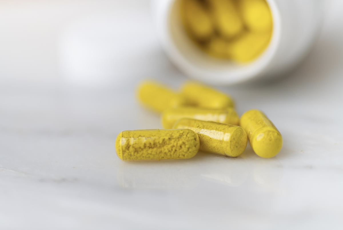 Antimicrobial vs antibacterial: Yellow capsules